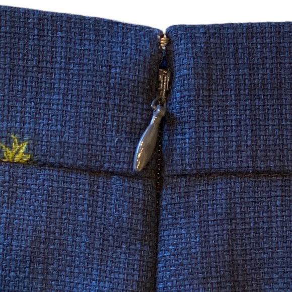 J. Crew Women's Pineapple Printed Basketweave Preppy Academia Mini Skirt-size 6 - Picture 7 of 13